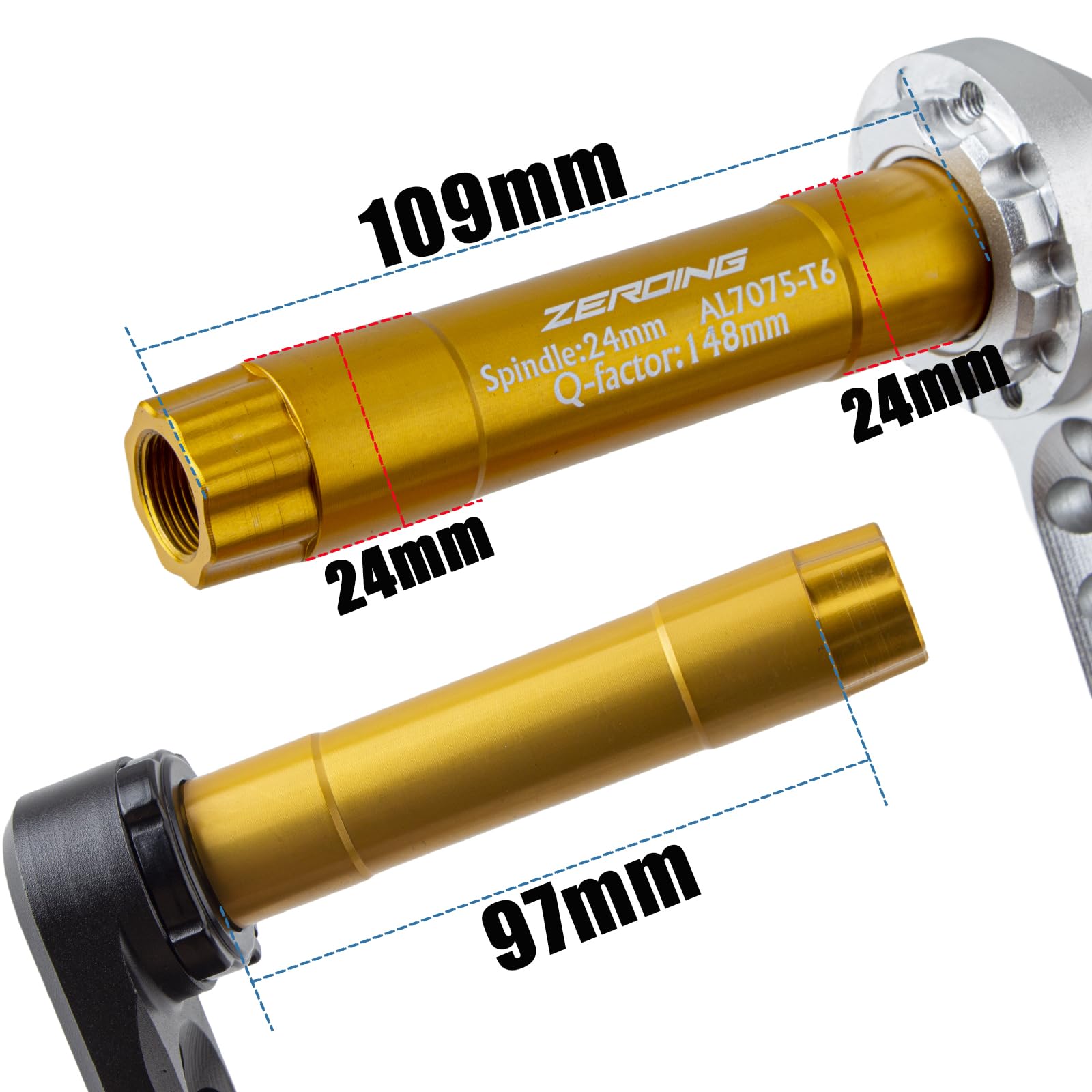 Amazon | EVOSID GXP ロードバイク クランクセット 165mm/170MM